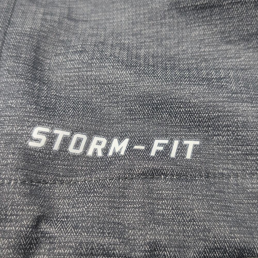 Nike Storm Fit Hooded Rain Jacket Mens XL Full Zip Charcoal Gray Zipper Pockets - Picture 9 of 15